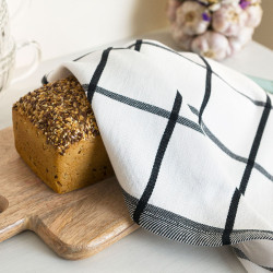 KRATKA Ścierka kuchenna, rozmiar 50x70cm, kolor czarny 007 S00020