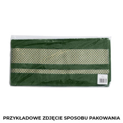 LIONEL Ręcznik, 50x90cm, kolor 001 ciemno turkusowypetrol ze złotą bordiurą LIONEL