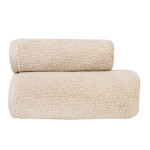 LEON · Ręcznik frotte · 50x90 cm · kolor kremowy