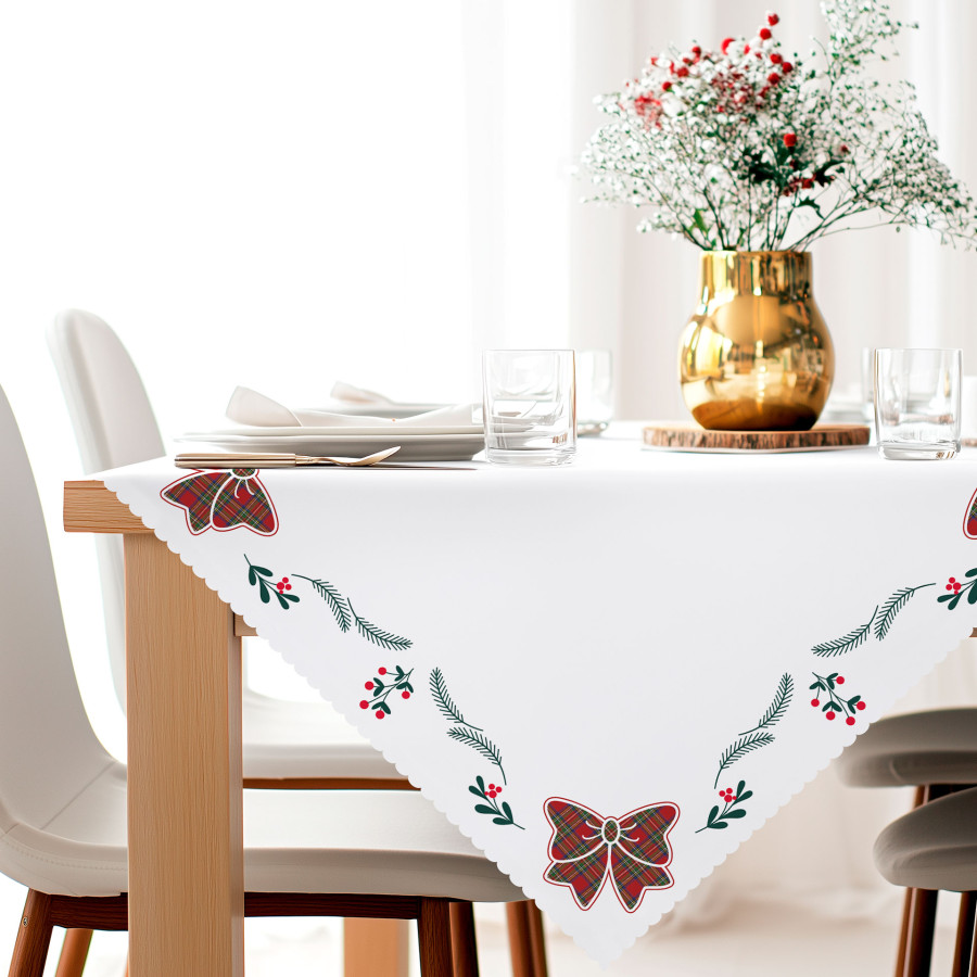 KOKARDA SZKOTI Serweta NINA WODOODPORNA, 80x80cm, kolor 001 biały PBN347