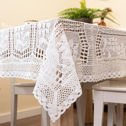INESS Obrus ażurowy, szerokość 110cm x wysokość 160cm, kolor 001 biały 913501