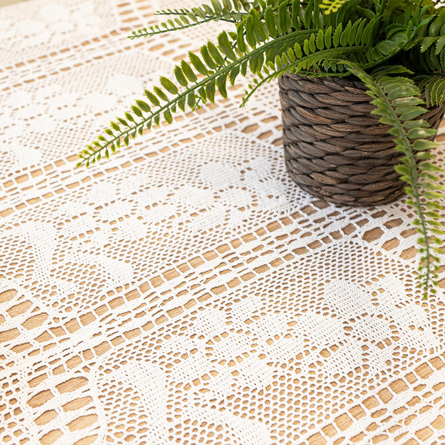 INESS Obrus ażurowy, szerokość 110cm x wysokość 160cm, kolor 001 biały 913501