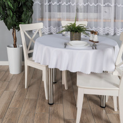 ALISA Obrus wodoodporny, fi 160cm, kolor 001 biały 004769