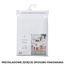 ALISA Obrus wodoodporny, fi 160cm, kolor 001 biały 004769