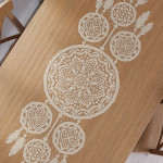 LEA ŁAPACZ SNÓW · Bieżnik gotowy żakardowy · 45x155 kolor · bolor beż