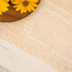 INESS Bieżnik ażurowy, szerokość 40 x wysokość 140cm, kolor 012 kremowy 913501