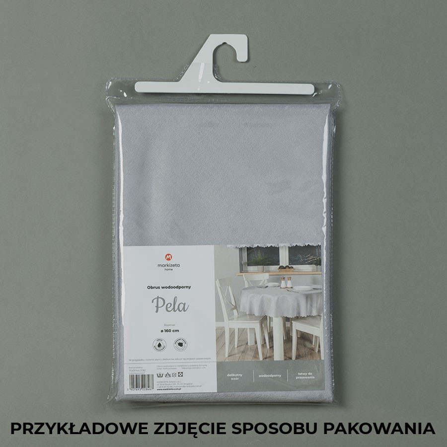 PELA Obrus wodoodporny, fi 160 kolor 001 biały TORENA