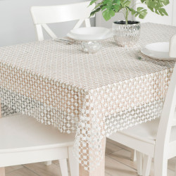 Bianca Obrus gipiurowy, kolor jasny szary 007 z lurexem, rozmiar 140x180cm 061757