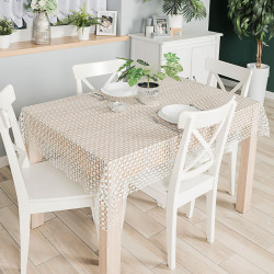 Bianca Obrus gipiurowy, kolor jasny szary 007 z lurexem, rozmiar 140x180cm 061757