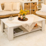 RACHELA · Serweta z ażurem · 85x85 cm · kolor kremowy