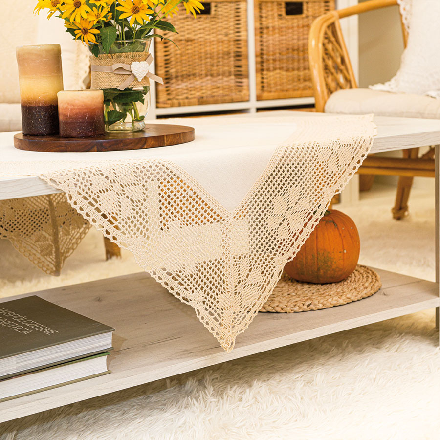 RACHELA Serweta z ażurem, szerokość 85 x wysokość 85cm, kolor 012 kremowy 912432