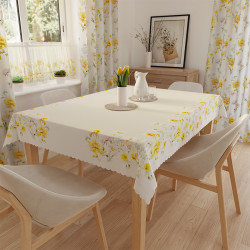 WIOSENNA POLANA Obrus NINA WODOODPORNA, 140x180cm, kolor 002 beżowy P00208