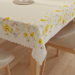 WIOSENNA POLANA Obrus NINA WODOODPORNA, 140x180cm, kolor 002 beżowy P00208