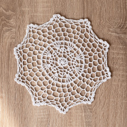 Serweta z ażurem, szerokość 25cm x wysokość 25cm, kolor 001 biały 914166