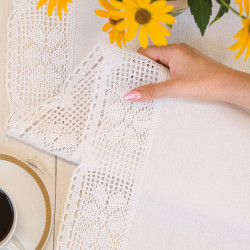 RACHELA Serweta z ażurem, szerokość 85 x wysokość 85cm, kolor 001 biały 912432