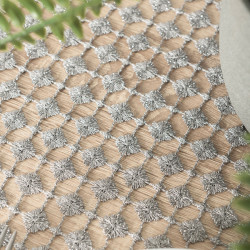 Bianca Obrus gipiurowy, kolor szary 005 z lurexem, rozmiar 140x180cm 061757