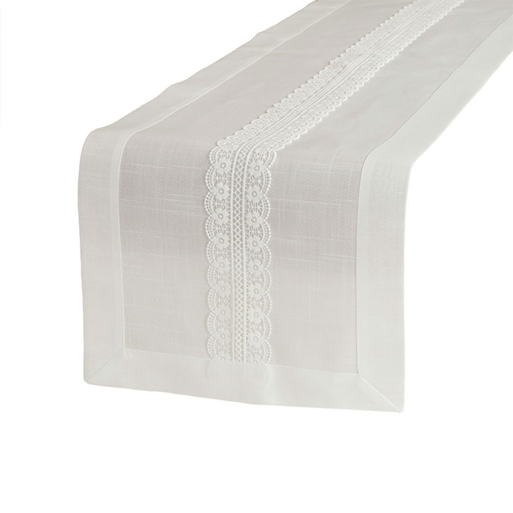 SEVILLA Bieżnik z gipiurą, szerokość 35cm x wysokość 140cm, kolor 001 biały 202551