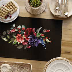 JOLANDA Bieżnik NINA WODOODPORNA, listwa 38x140cm, kolor 002 czarny P00134