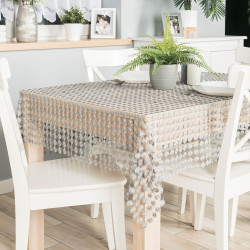 Lumina Obrus gipiurowy, kolor szary 005 z lurexem, rozmiar 140x240cm 061789