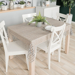 Lumina Obrus gipiurowy, kolor szary 005 z lurexem, rozmiar 140x240cm 061789