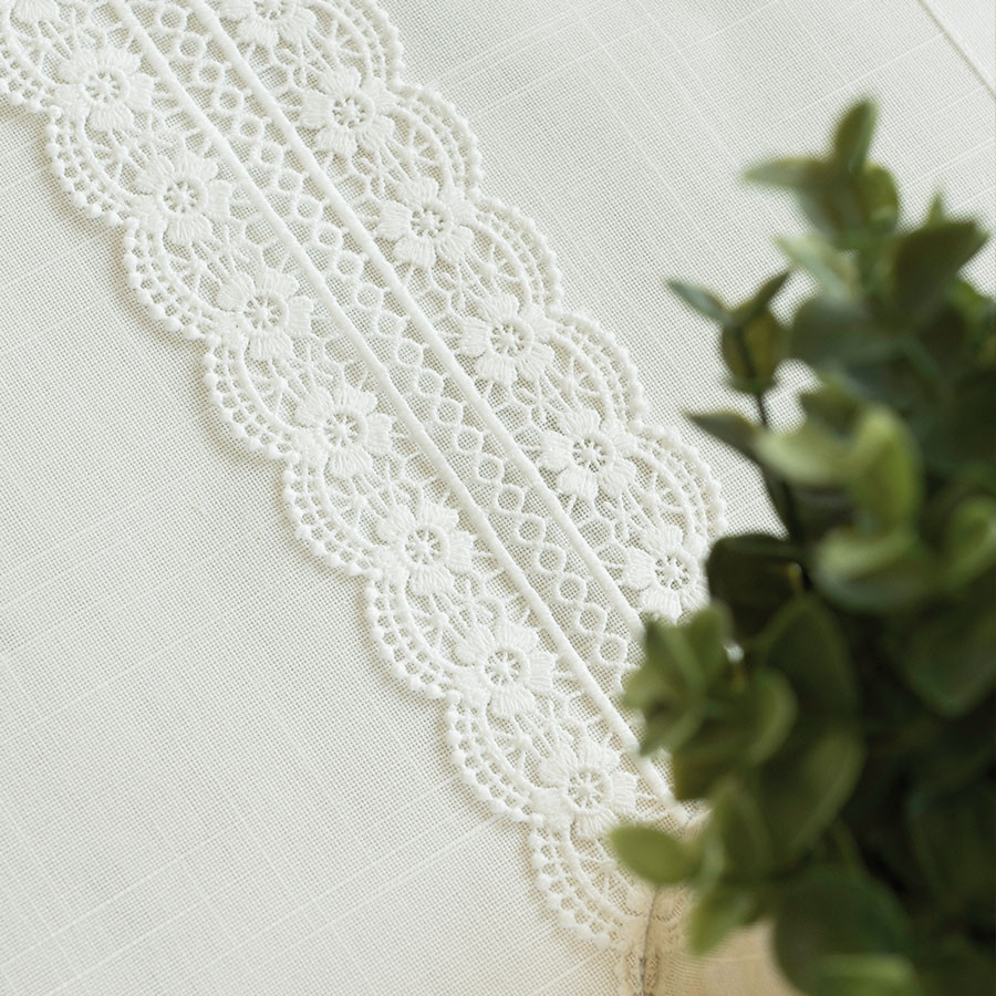 SEVILLA Bieżnik z gipiurą, szerokość 35cm x wysokość 175cm, kolor 001 biały 202551