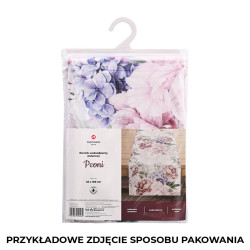 PEONI Bieżnik wodoodporny VELVET, 40x160cm, kolor 001 różowy TD0006
