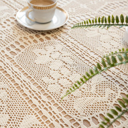 INESS Obrus ażurowy, szerokość 110cm x wysokość 160cm, kolor 012 jasny kremowy 913501