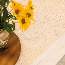 INESS Bieżnik ażurowy, szerokość 50 x wysokość 100cm, kolor 012 kremowy 913501