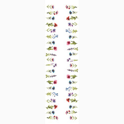 KWIATY POLNE Bieżnik MILAS obszyty listwą, 38x160cm, kolor 001 P00129