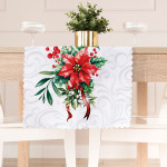 GWIAZDA BETLEJEMSKA · Bieżnik wodoodporny · 38x140 cm · kolor biały