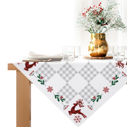 KRATA PATCHWORK Serweta NINA WODOODPORNA, 80x80cm, kolor 001 biały PBN350