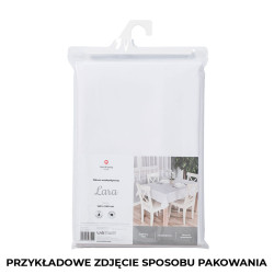 LARA Obrus wodoodporny, fi 160cm, kolor 001 biały 004770