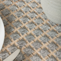 Jasmina Obrus gipiurowy, szary 005 z lurexem, rozmiar 140x180cm 061802