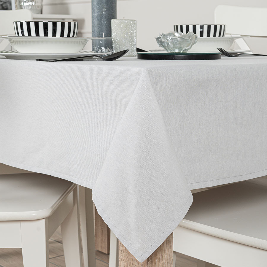 NATURA Obrus wodoodporny, 140x220cm, kolor 014 szary OB0003