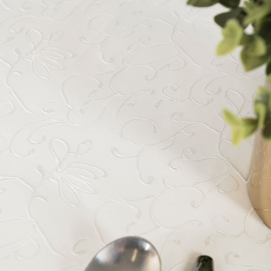 FLORA Obrus wodoodporny, 110x160cm, kolor 012 kremowy 004790