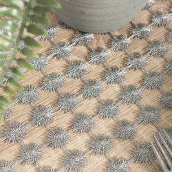 Lumina Obrus gipiurowy, kolor szary 005 z lurexem, rozmiar 140x180cm 061789