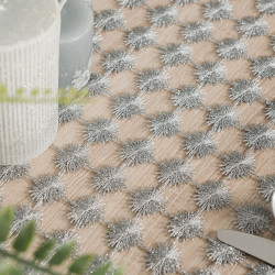 Lumina Obrus gipiurowy, kolor szary 005 z lurexem, rozmiar 140x180cm 061789