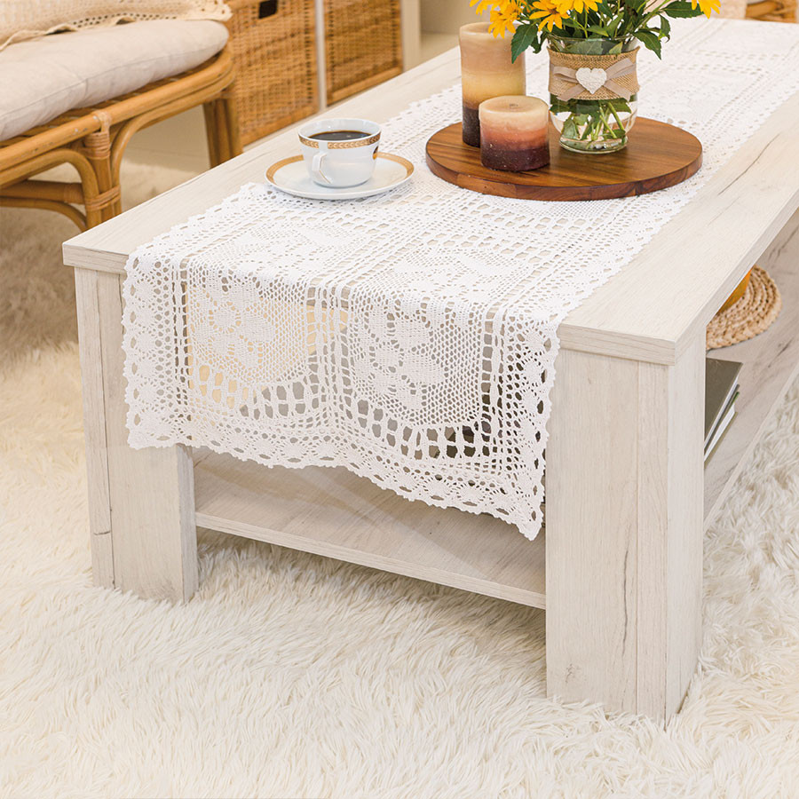 INESS Bieżnik ażurowy, szerokość 60 x wysokość 120cm, kolor 001 biały 913501