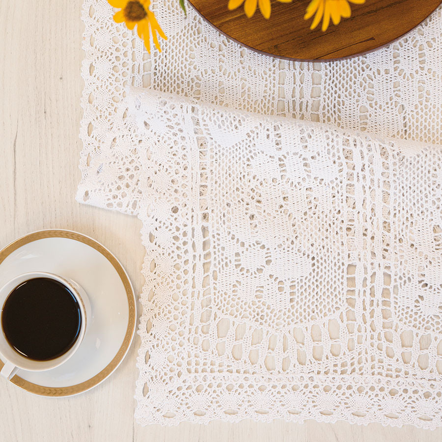 INESS Bieżnik ażurowy, szerokość 60 x wysokość 120cm, kolor 001 biały 913501