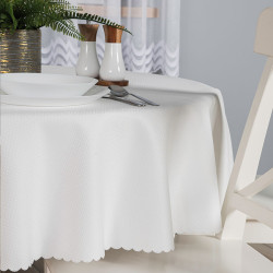 ALISA Obrus wodoodporny, fi 160cm, kolor 012 kremowy 004769