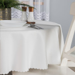 ALISA · Obrus wodoodporny · fi 160 cm · kolor kremowy