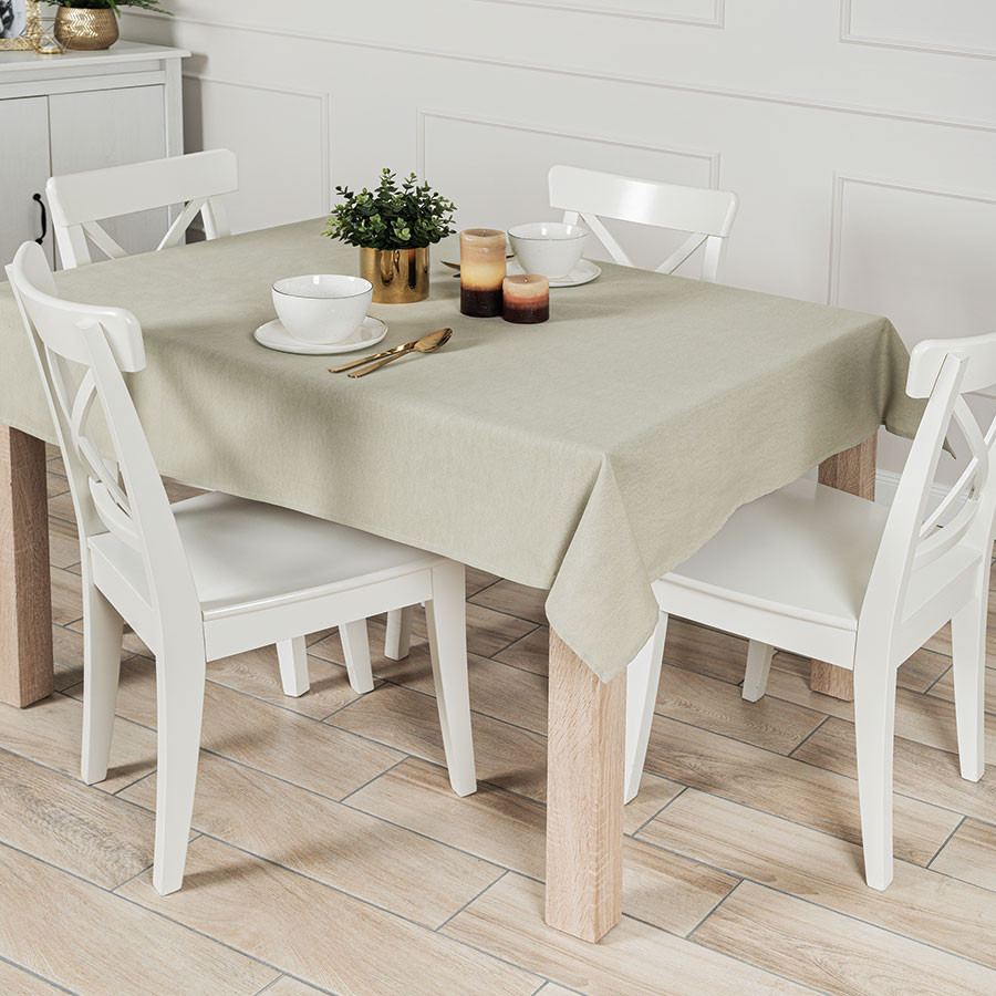 NATURA Obrus wodoodporny, 120x160cm, kolor 015 jasny szarozielony OB0003