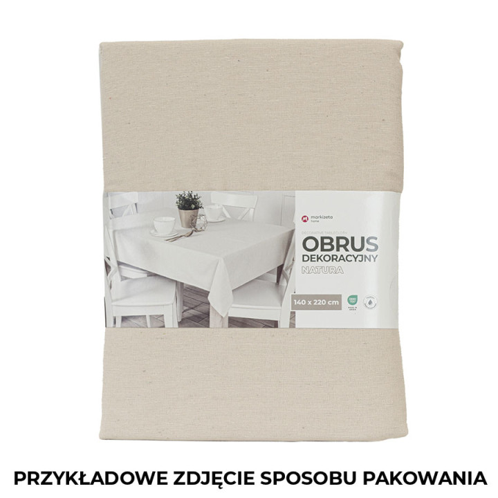 NATURA Obrus wodoodporny, 120x160cm, kolor 015 jasny szarozielony OB0003