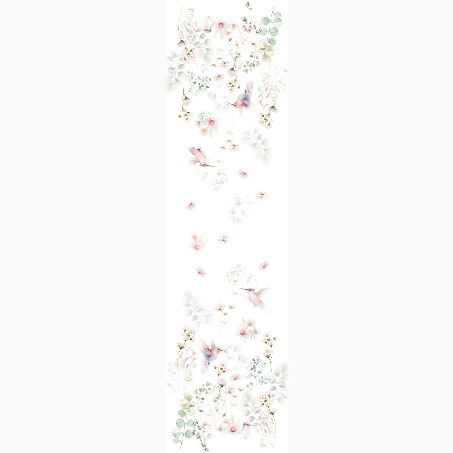 POLINA Bieżnik MILAS obszyty listwą, 38x160cm, kolor 001 różowy P00128