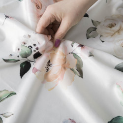 LANOSA Bieżnik wodoodporny VELVET, 40x140cm, kolor 001 różowy TD0007