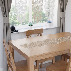 ALIA Bieżnik żakardowy gotowy, łapacz snów, szerokość 36 x wysokość 140cm, kolor 002 naturalny/beż 001390