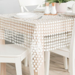 LUMINA · Obrus gipiurowy · 140x180 cm · kolor off white z lurexem