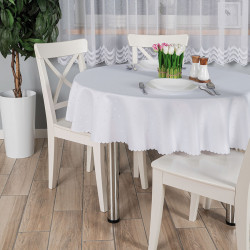 MIJA Obrus wodoodporny, fi 160cm, kolor 001 biały 047912