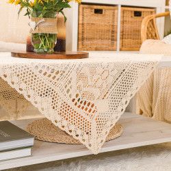 INESS Serweta ażurowa, szerokość 85 x wysokość 85cm, kolor 012 kremowy 913501