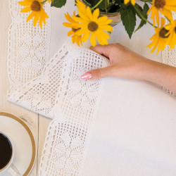 RACHELA Bieżnik z ażurem, szerokość 40 x wysokość 140cm, kolor 001 biały 912432